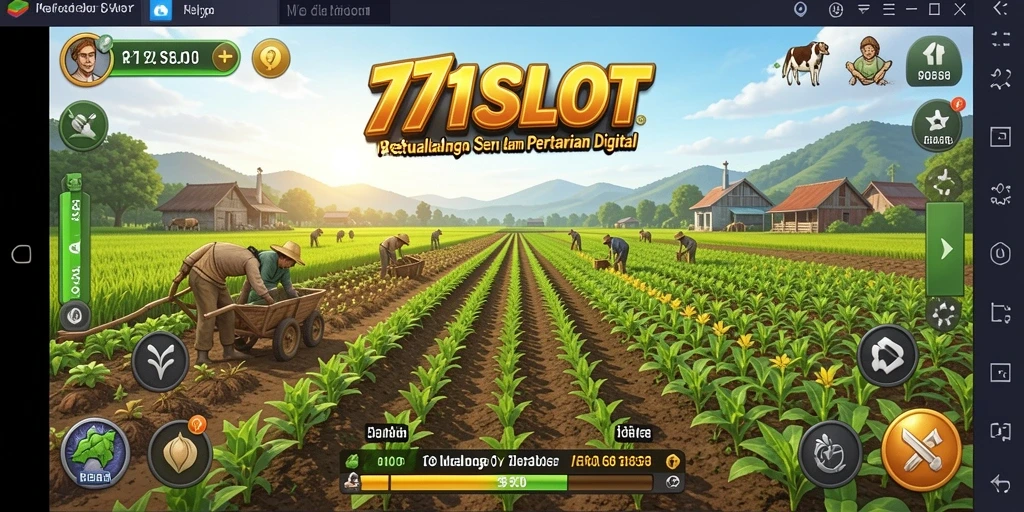 Gameplay seru dan menantang dalam 171SLOT saat bertani.
