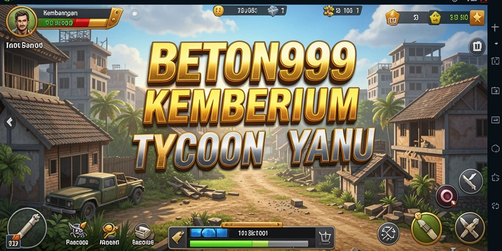 Tampilan gameplay menarik dari BETON999 yang menggambarkan manajemen Tycoon.