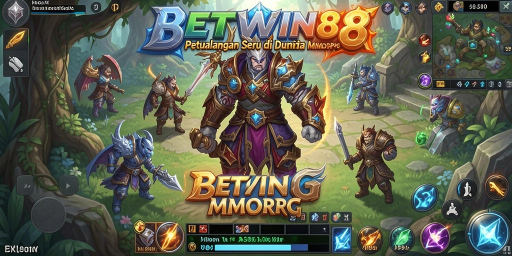 Screenshot permainan BETWIN88 menampilkan aksi seru dalam petualangan MMORPG.