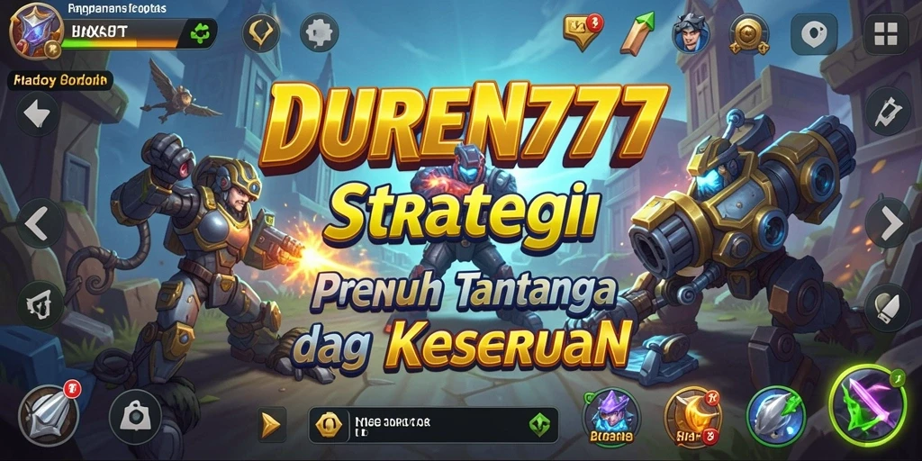 Tangkap layar gameplay menarik DUREN777 dalam strategi pertempuran.