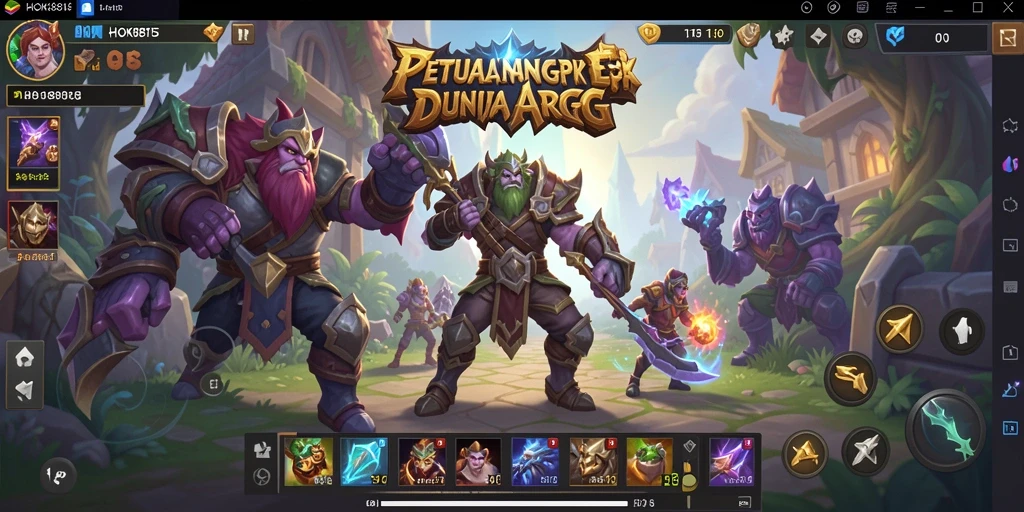 Tampilan gameplay aksi seru di dunia fantastis HOKI8815.