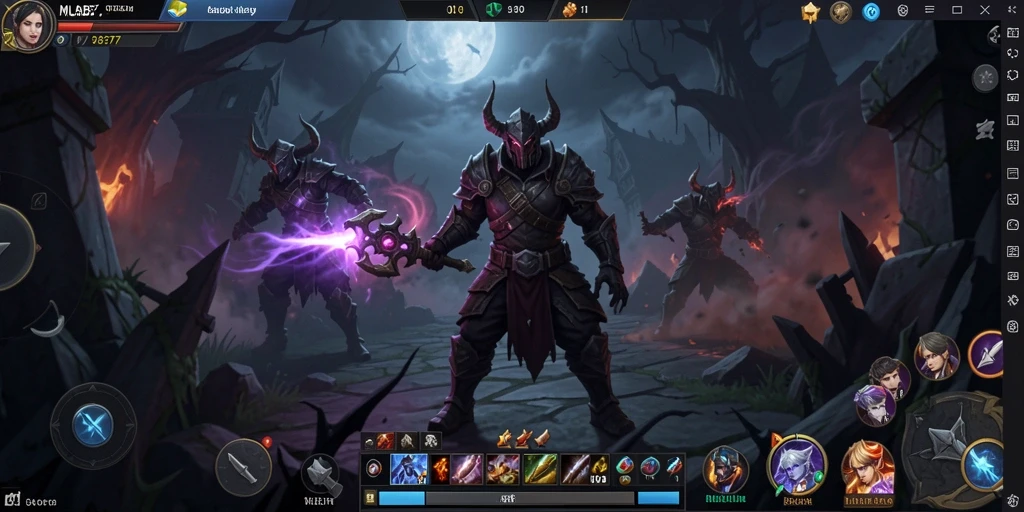 Tangkapan layar dari gameplay menegangkan di MLBB777.
