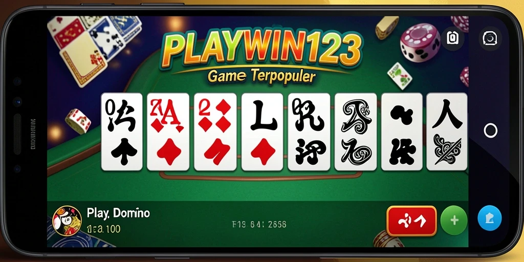 Tampilan gameplay dominonya yang menarik dan interaktif.
