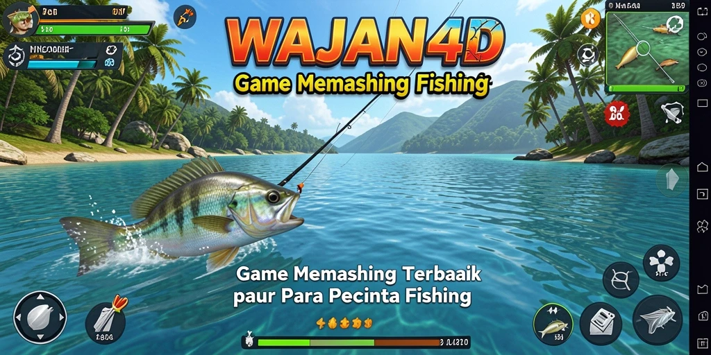 Tampilan menakjubkan gameplay memancing di WAJAN4D.